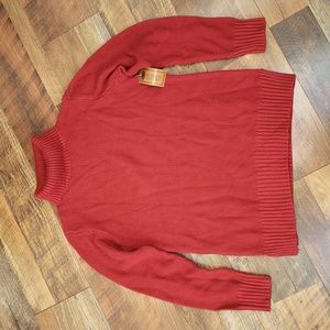 NWT Outback Trading Co. Stella Red Knit Turtleneck Sweater, Size Small/Medium